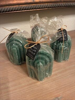 Arch Pillar Candle - Forest Green (Set of 4)